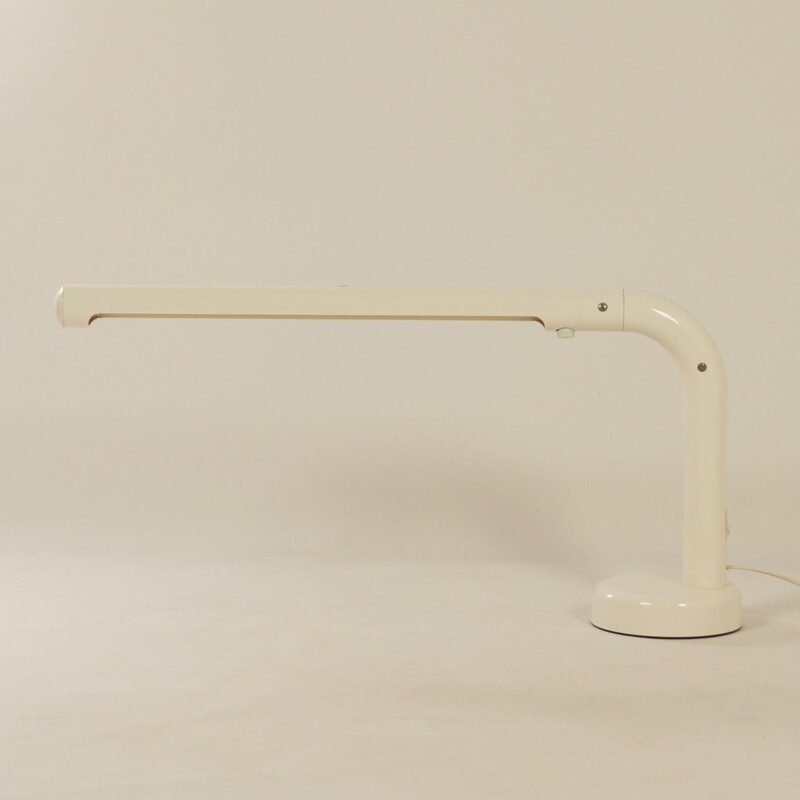 Vintage desk lamp in tube and plastic by Anders Pehrson for Atelje Lyktan, Sweden 1973