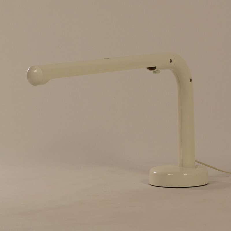 Vintage bureaulamp in buis en kunststof van Anders Pehrson voor Atelje Lyktan, Zweden 1973