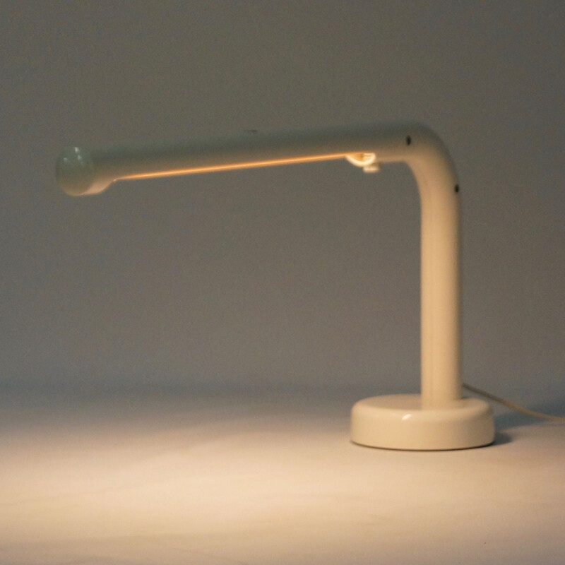 Lampe de bureau vintage en tube et plastique par Anders Pehrson pour Atelje Lyktan, Suède 1973