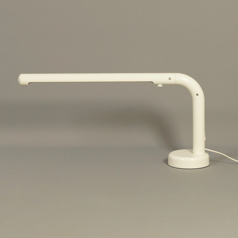 Lampe de bureau vintage en tube et plastique par Anders Pehrson pour Atelje Lyktan, Suède 1973