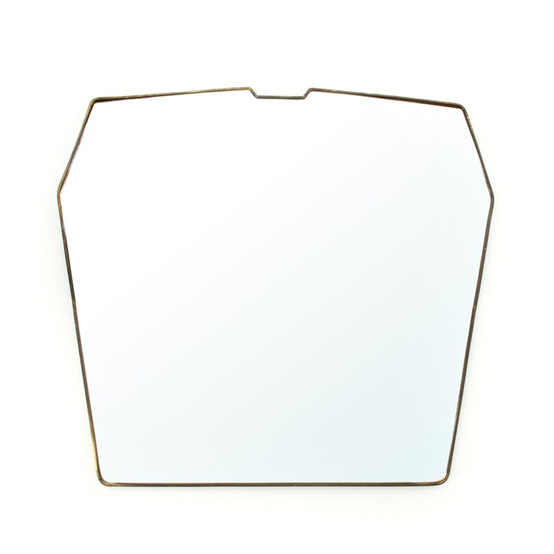 Italian Vintage mirror in brass frame