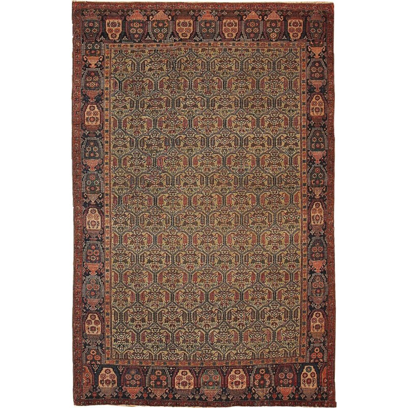 Vintage hand made Persian Farahan carpet