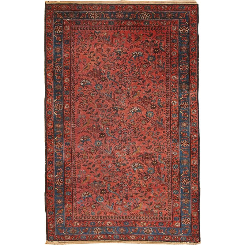 Vintage handmade Persian Lilihan carpet