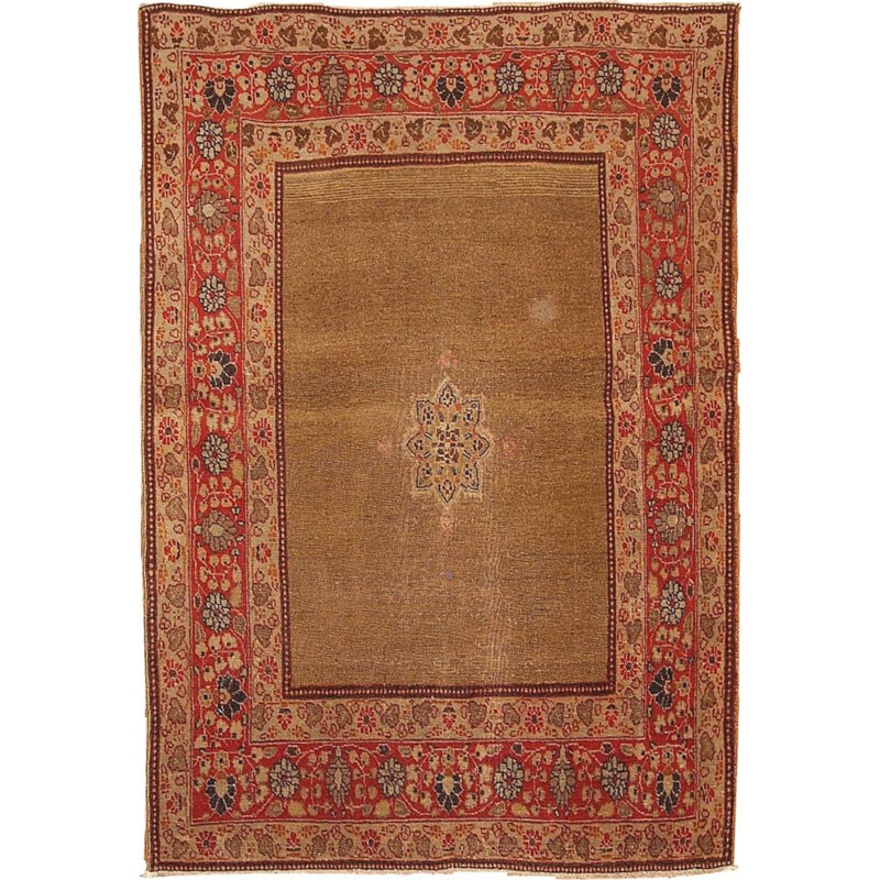 Hand made antique Persian Tabriz rug 