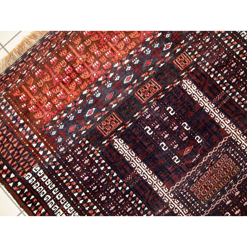 Vintage Turkoman Hachli rug