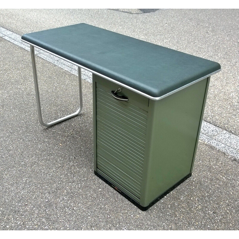 Vintage industrial Desk in metal and aluminum