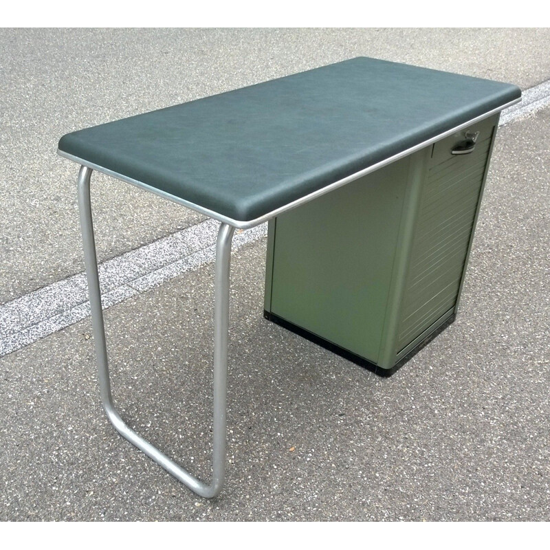 Vintage industrial Desk in metal and aluminum