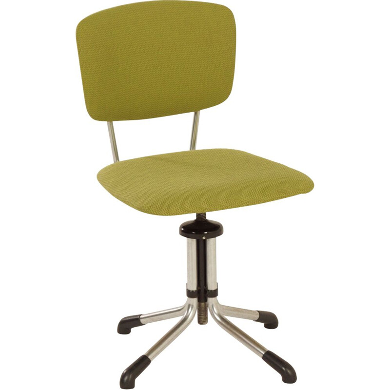 Green Swivel Desk Chair by W.H. Gispen