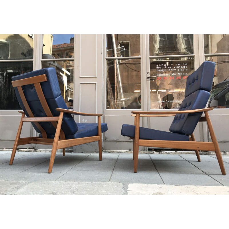 Pair of Chair "F164" by Arne Vodder for Sibast