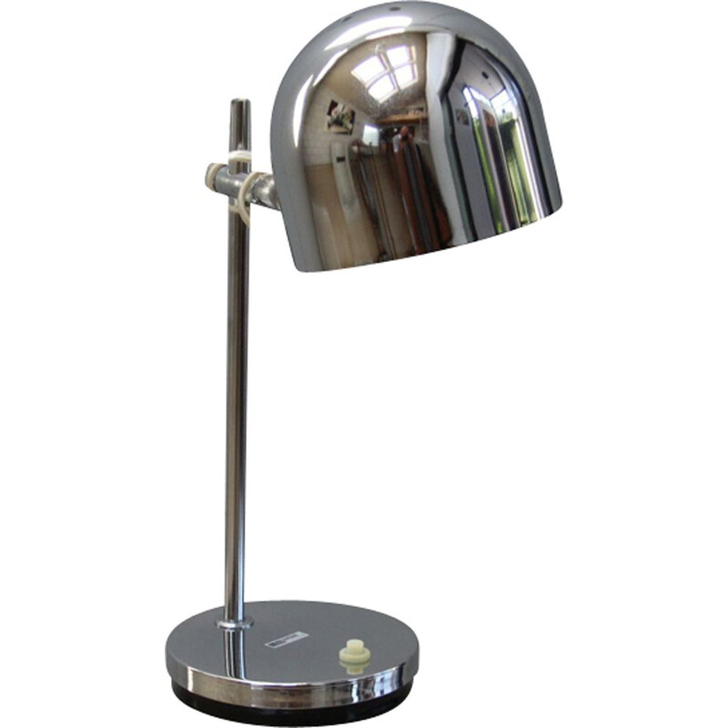 Vintage desk lamp in chrome plated steel for Marboch Electric