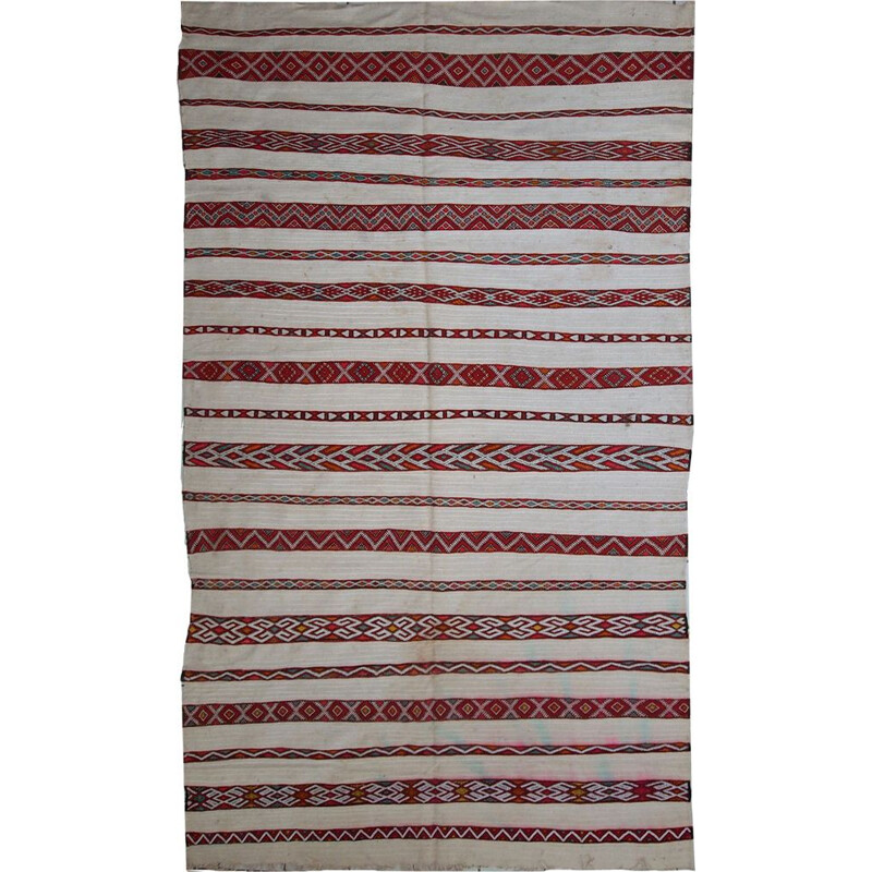 Vintage Moroccan kilim rug
