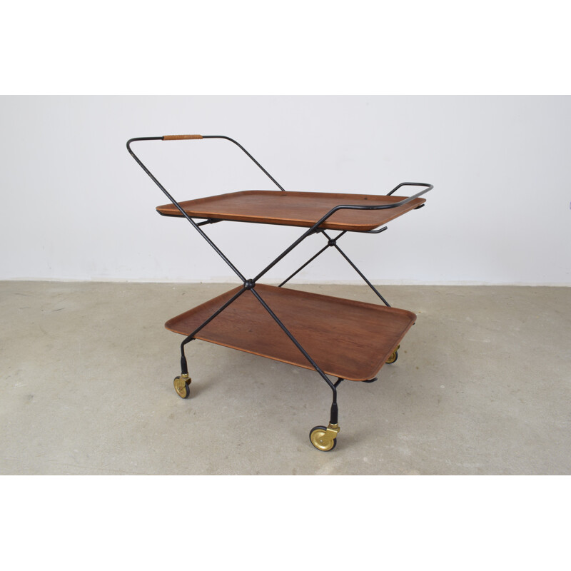 Swedish Teak Serving Trolley by JIE Gantofta