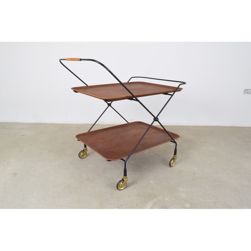 Swedish Teak Serving Trolley by JIE Gantofta