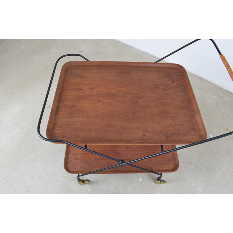 Swedish Teak Serving Trolley by JIE Gantofta