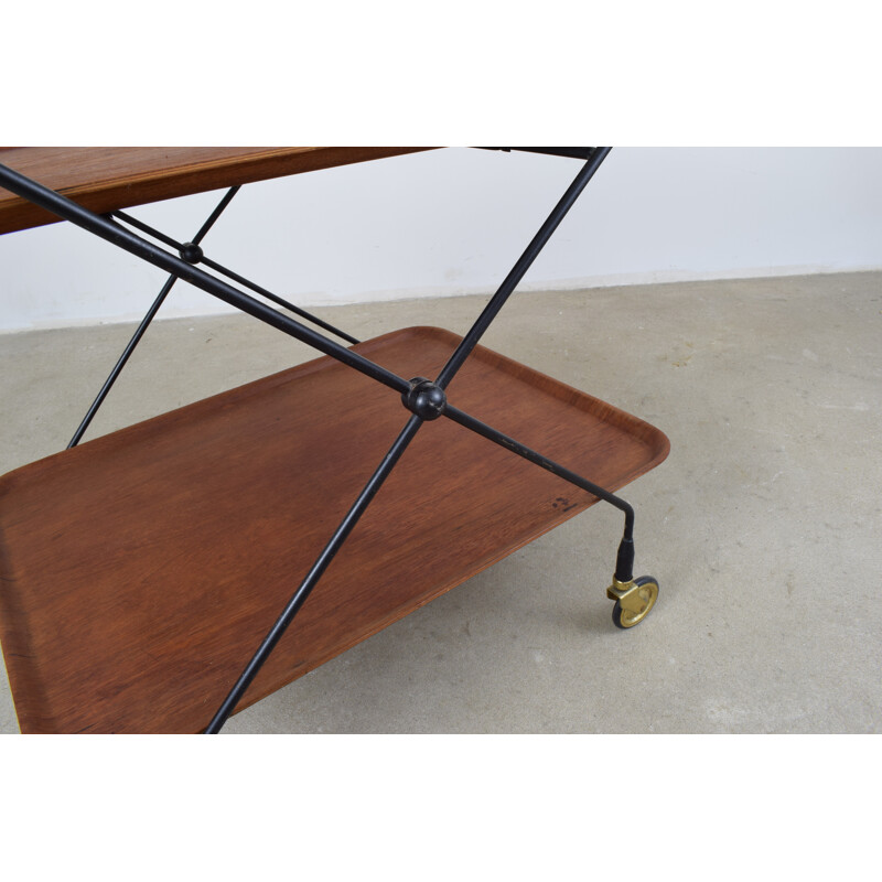 Swedish Teak Serving Trolley by JIE Gantofta