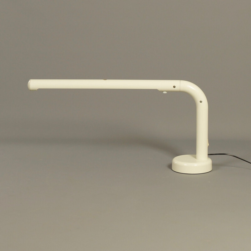 Vintage desk lamp in tube and plastic by Anders Pehrson for Atelje Lyktan, Sweden 1973