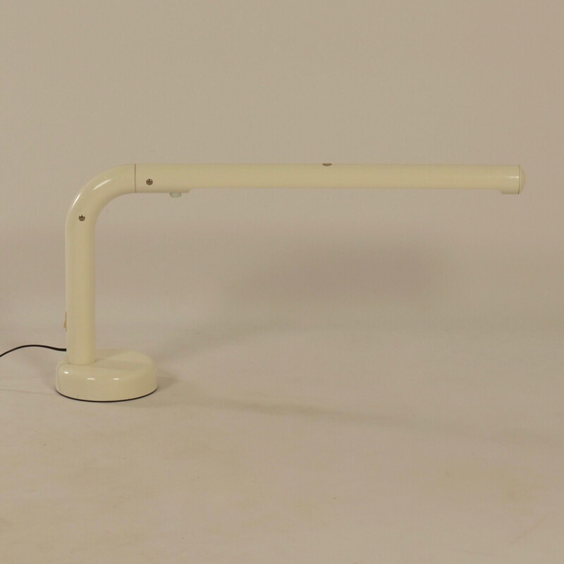 Vintage desk lamp in tube and plastic by Anders Pehrson for Atelje Lyktan, Sweden 1973