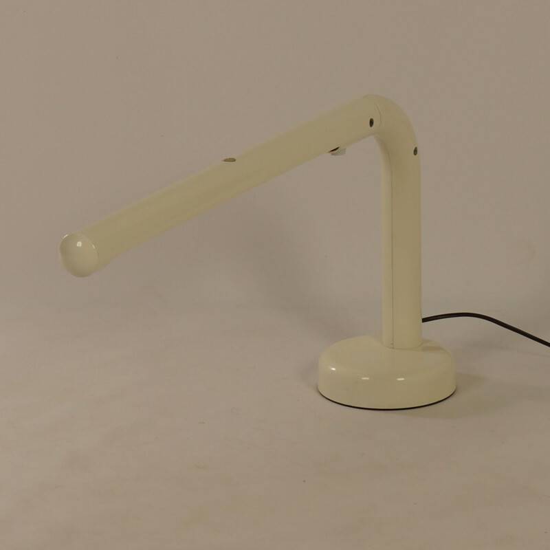 Vintage desk lamp in tube and plastic by Anders Pehrson for Atelje Lyktan, Sweden 1973