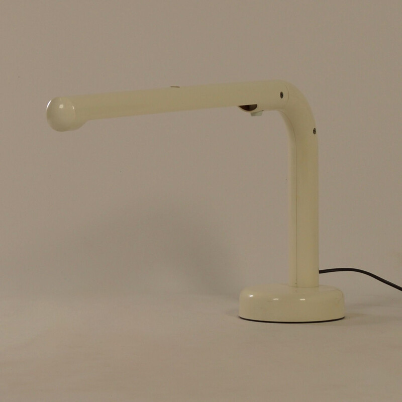 Lámpara de escritorio vintage de tubo y plástico de Anders Pehrson para Atelje Lyktan, Suecia 1973