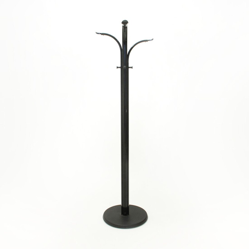 Vintage Italian coat rack in black metal