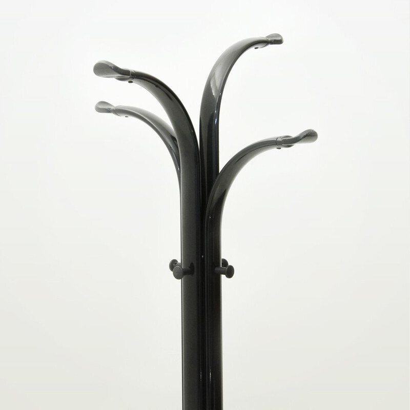 Vintage Italian coat rack in black metal