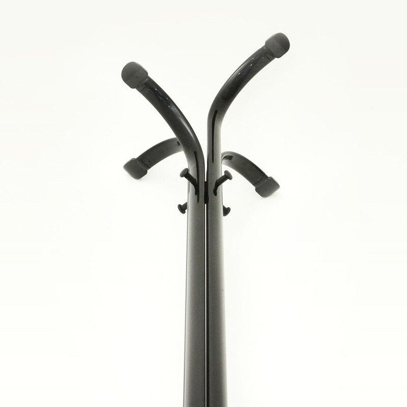 Vintage Italian coat rack in black metal