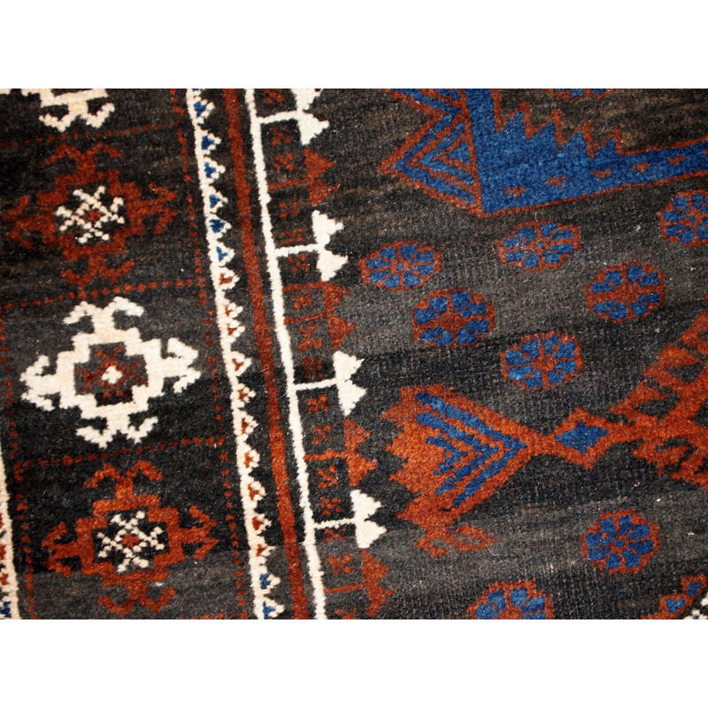 Vintage hand made Afghan Baluch carpet