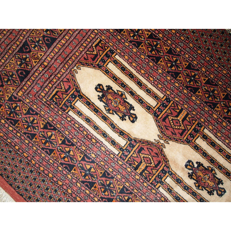 Vintage hand made Turkoman carpet