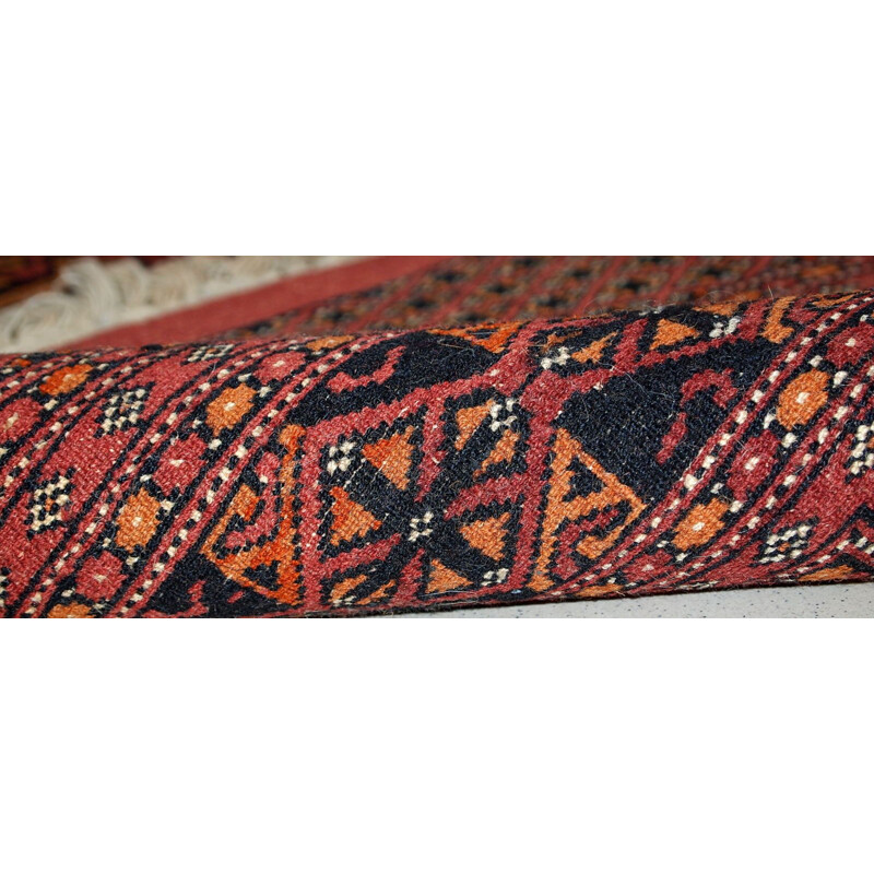 Vintage hand made Turkoman carpet