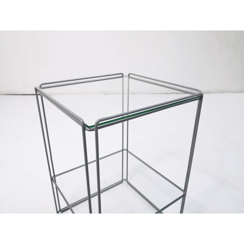 Vintage side table "Isocèle" in steel by Max Sauze for Arrow