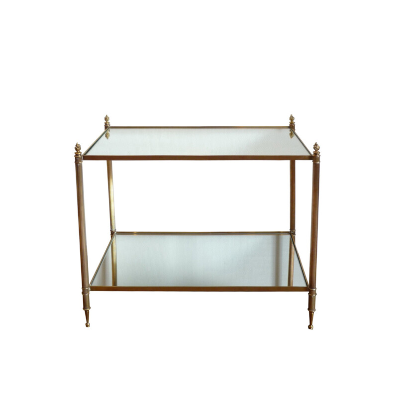 Vintage side table in brass by Maison Jansen