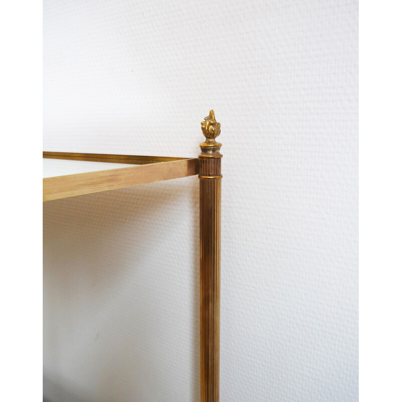 Vintage side table in brass by Maison Jansen