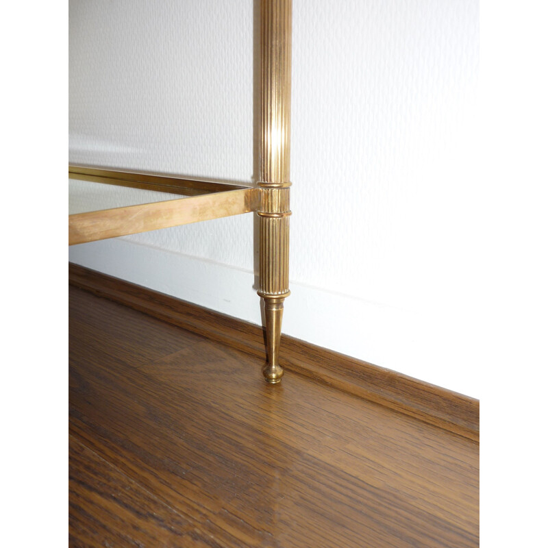 Vintage side table in brass by Maison Jansen