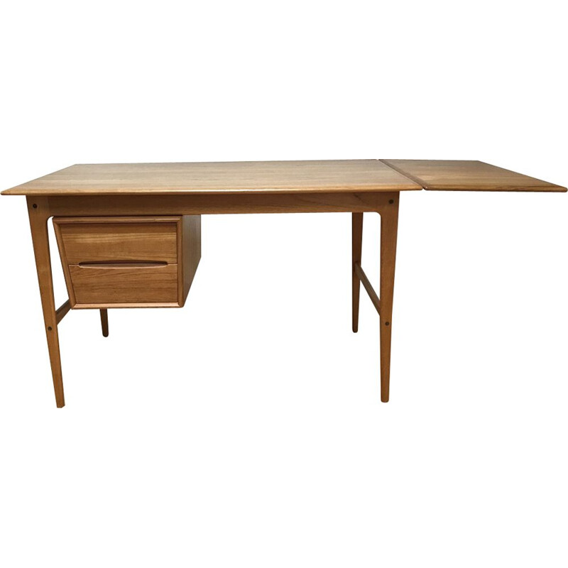 Vintage teak desk by Arne Vodder