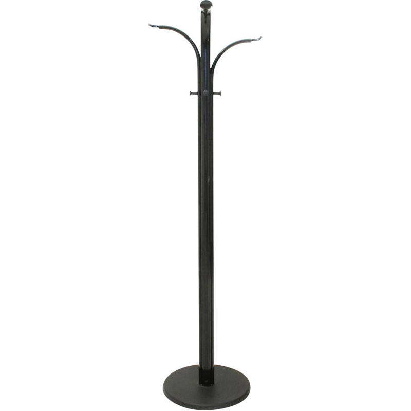 Vintage Italian coat rack in black metal