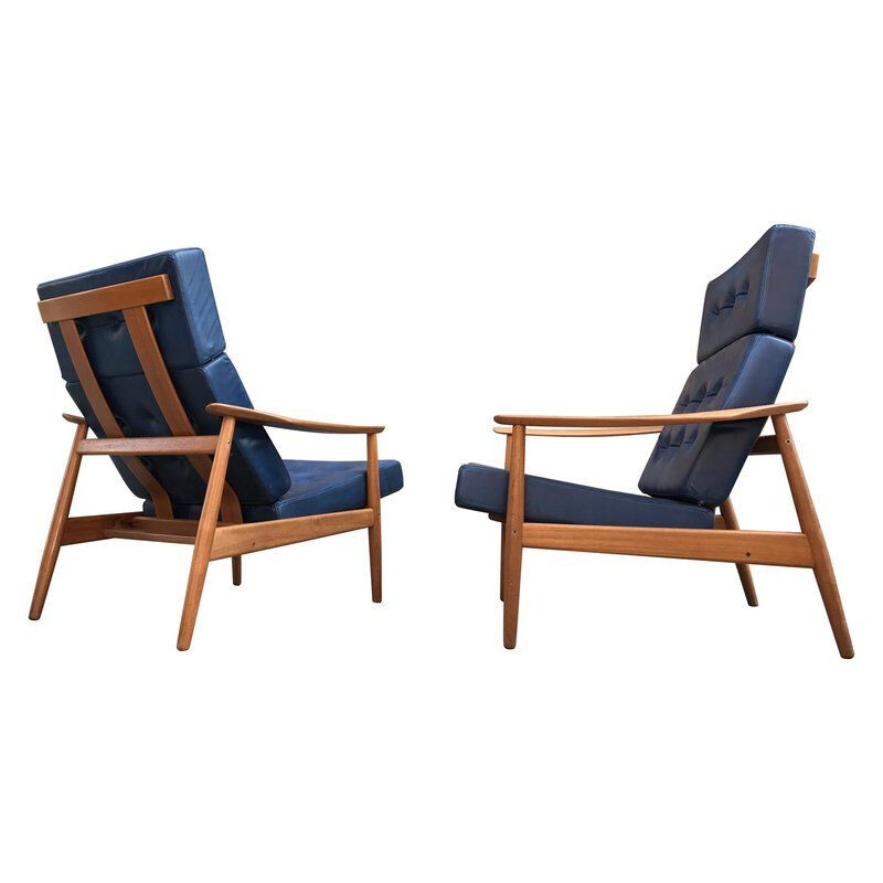 Pair of Chair "F164" by Arne Vodder for Sibast