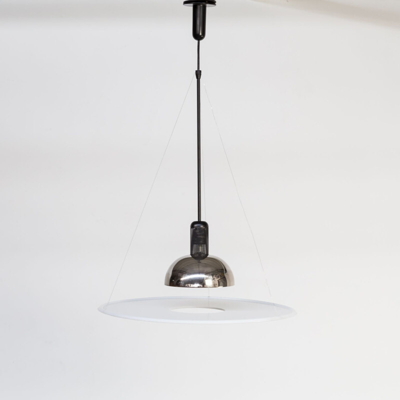Vintage Frisbi pendant lamp by Achille Giacomo Castiglioni for Flos