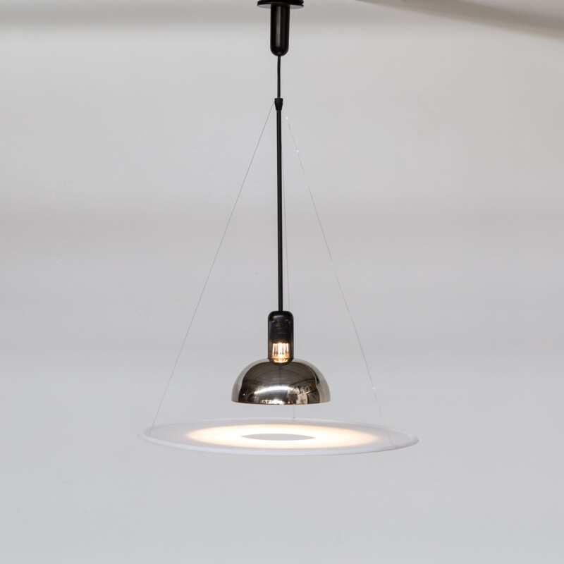 Vintage Frisbi pendant lamp by Achille Giacomo Castiglioni for Flos