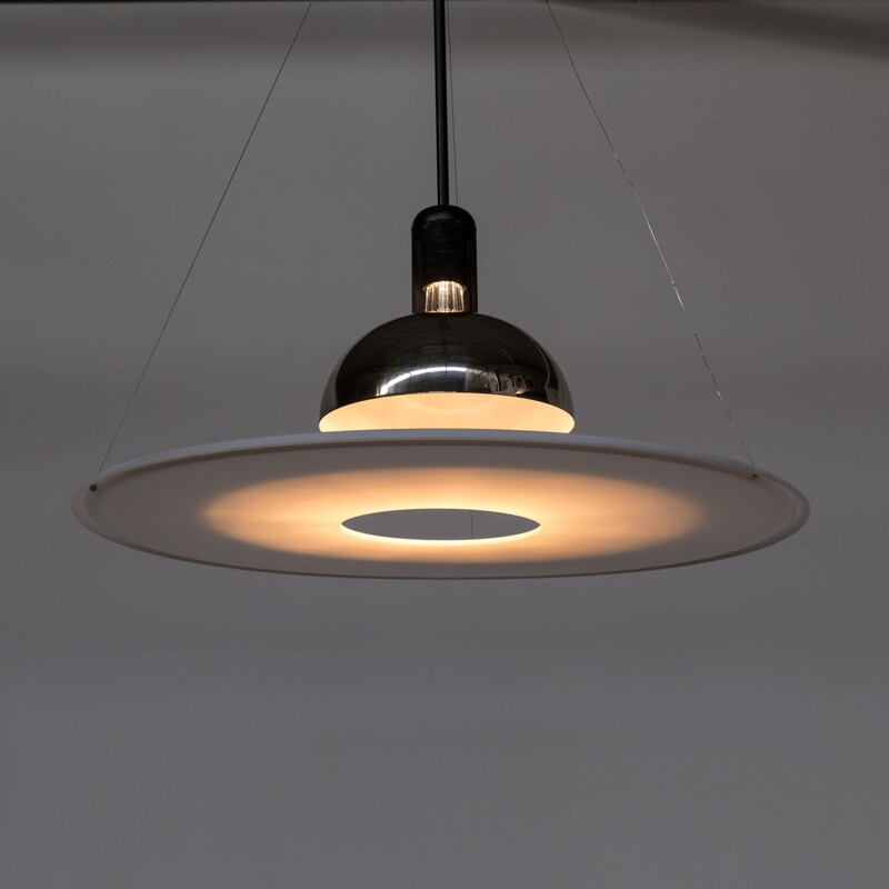 Vintage Frisbi pendant lamp by Achille Giacomo Castiglioni for Flos