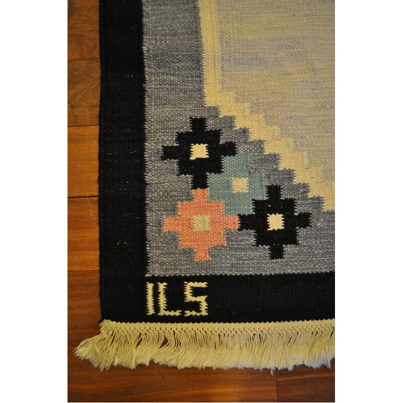 Vintage Scandinavian rug Rollakan in wool