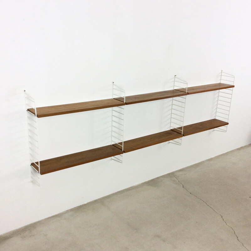 Teak Wall Unit by Kajsa & Nils "Nisse" Strinning for String