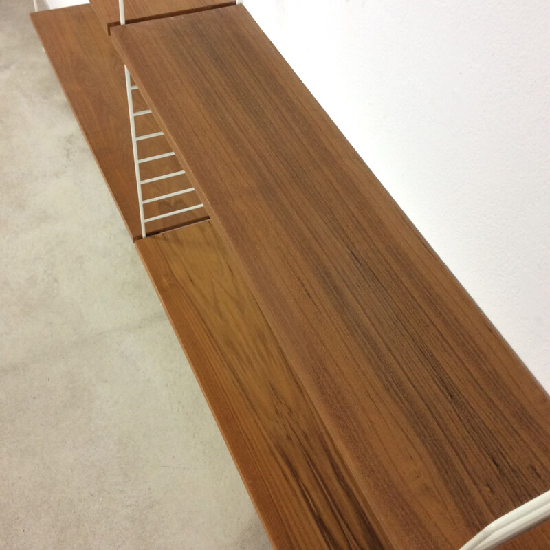 Teak Wall Unit by Kajsa & Nils "Nisse" Strinning for String