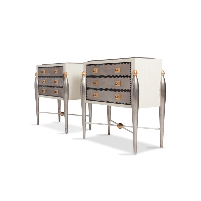 Hollywood Regency Glam Drawer Cabinets