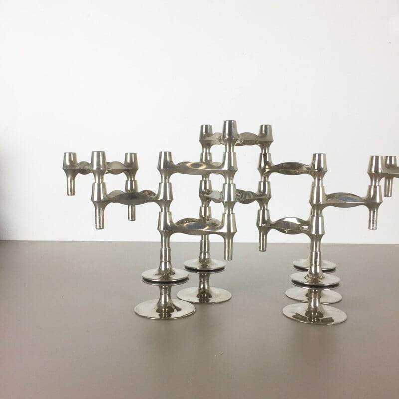 Set of 14x vintage BMF NAGEL candleholder 