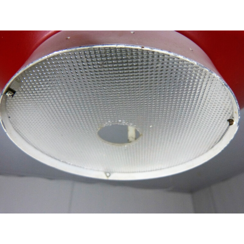 Ceiling Lamp in steel and plastic, JJM HOOGERVORST - 1950s