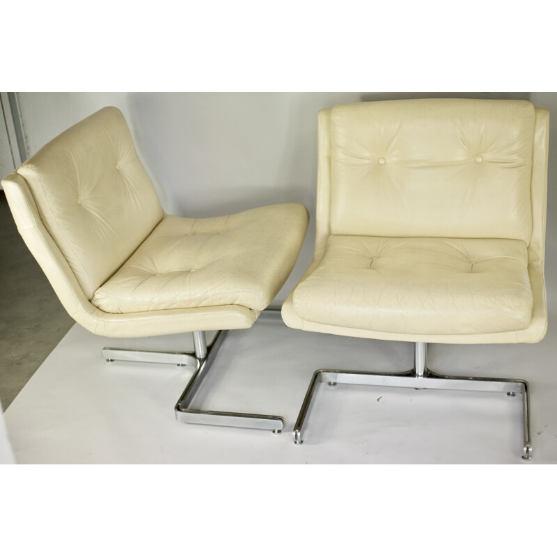 Set of 2 vintage armchairs by Raphael Raffel for Apelbaum