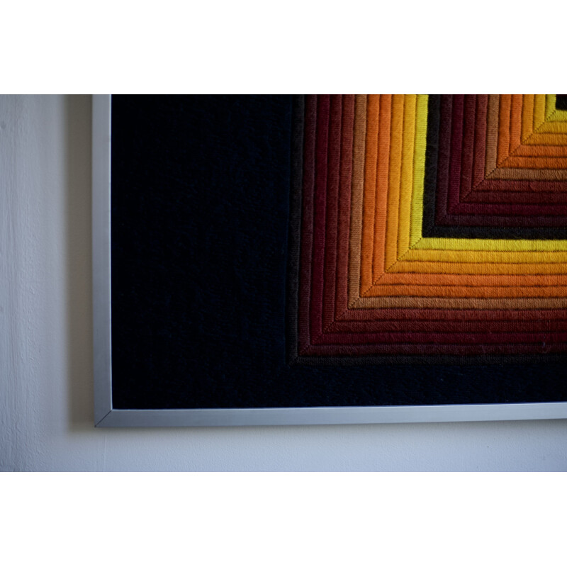 Vintage kinetic tapestry by Patrice Allard for SEG