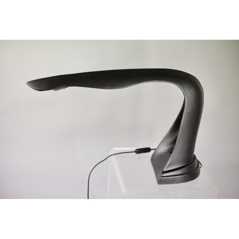 Vintage table lamp in aluminum by Brios & Valat 