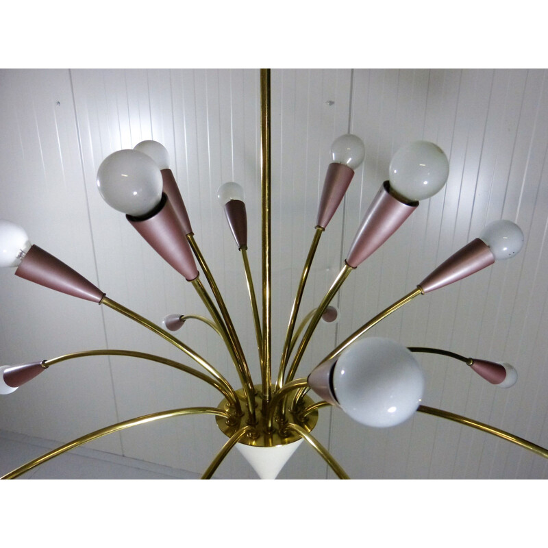 Vintage German Sputnik chandelier by Hesse