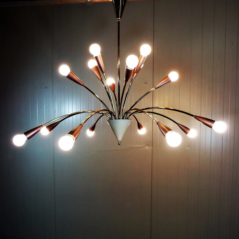 Lustre vintage Sputnik allemand par Hesse